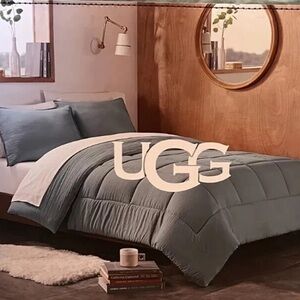 UGG Devon Twin XL Comforter Bedspread in Succulent Sage Green